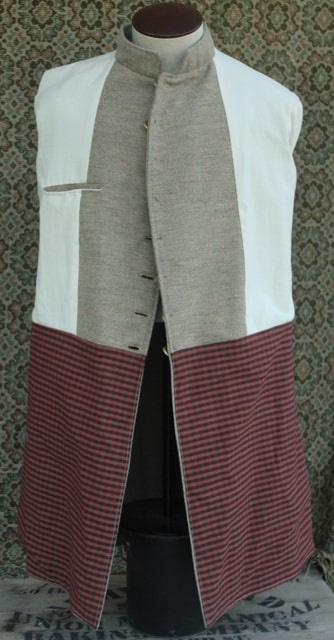 Single Breasted Frock Coat with Machine Top Stitching